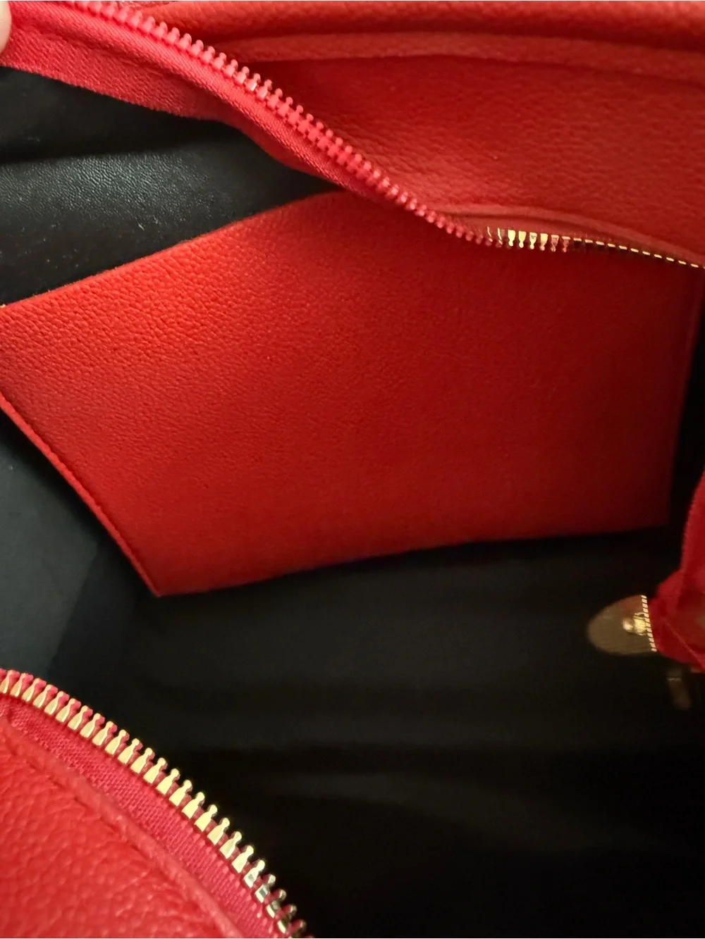 Tote bag red faux leather small tote purse with extra strap New